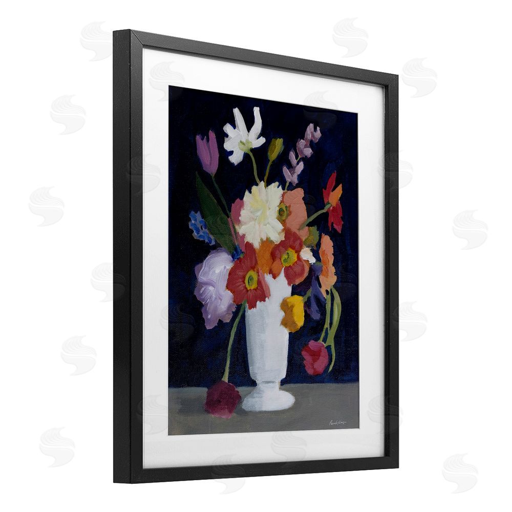 Pamela Munger Bountiful Collection of Florals Black Framed Print Under Glass Wall Art