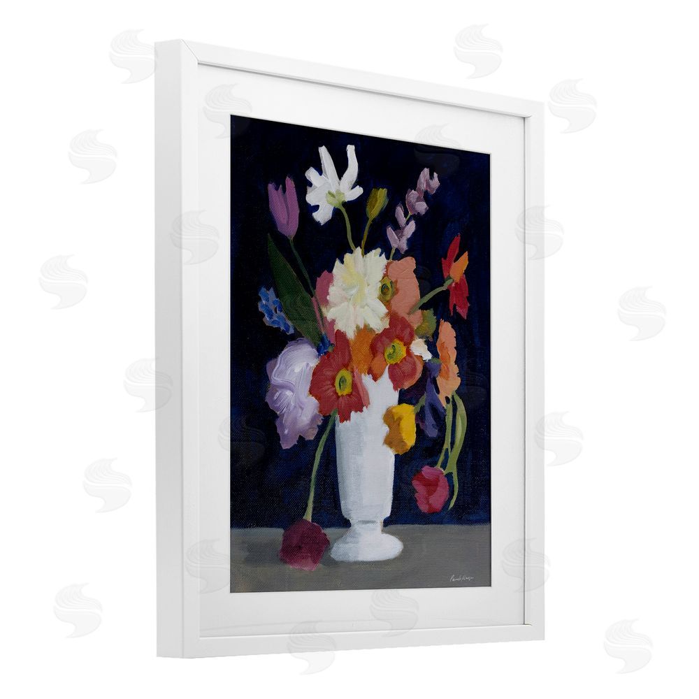 Pamela Munger Bountiful Collection of Florals White Framed Print Under Glass Wall Art