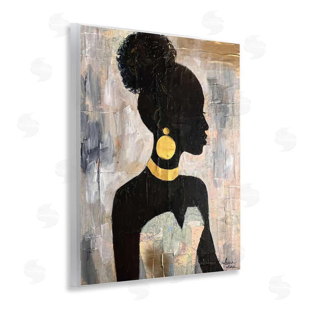 Lauren Luna Elegant Fashion Silhouette Wall Plaque Home Decor Art Print