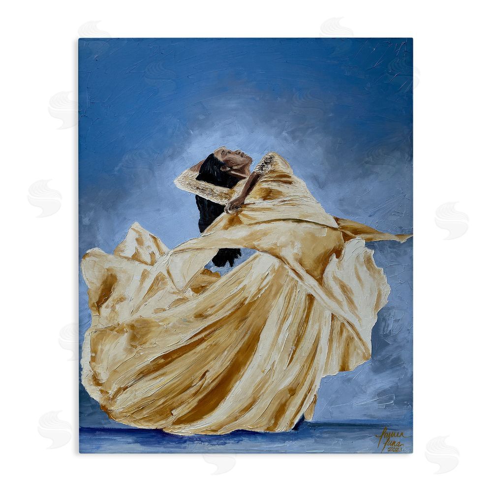 Lauren Luna Expressive Elegant Dancer Stretched Canvas Wall Art
