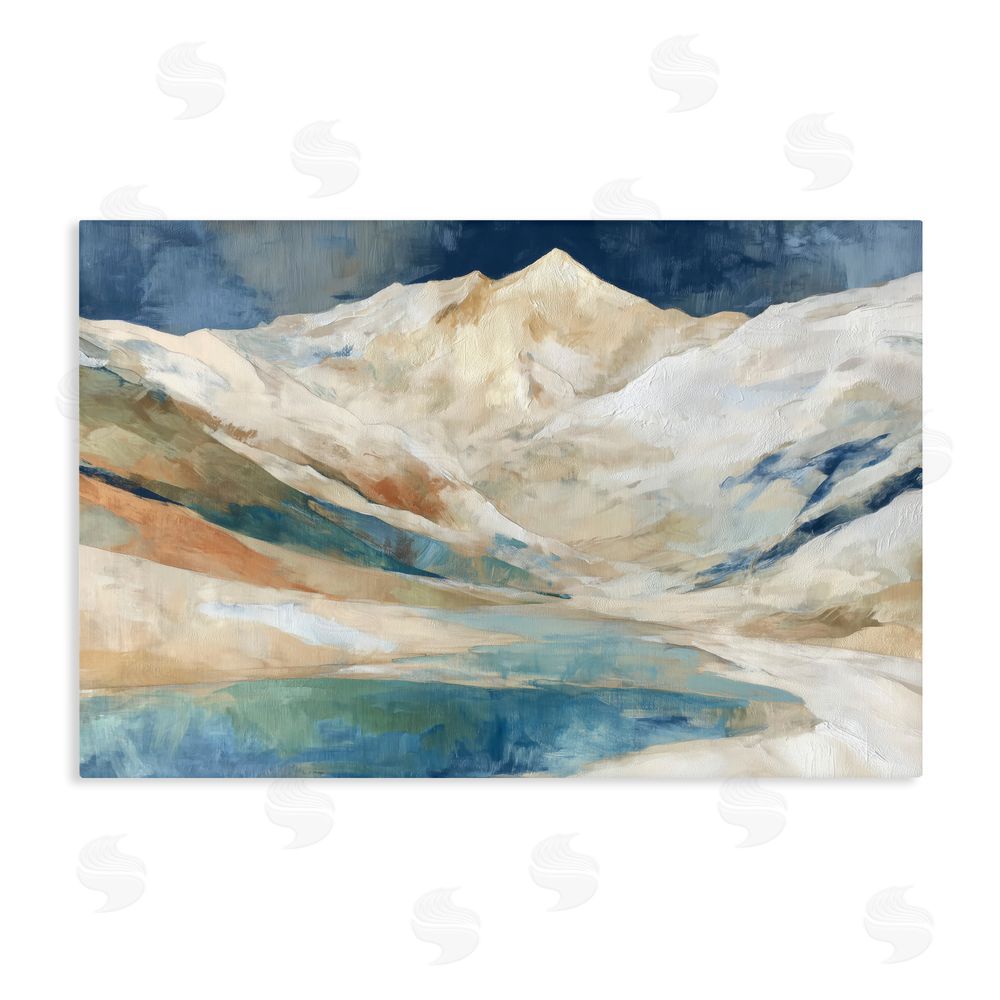 Chromatic Storm Studio Glacial Valley in Alaska Range Stretched Canvas Wall Art