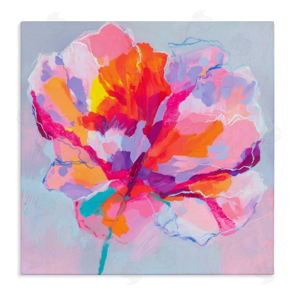 Chromatic Storm Studio The Open Petal Expression Stretched Canvas Wall Art Print
