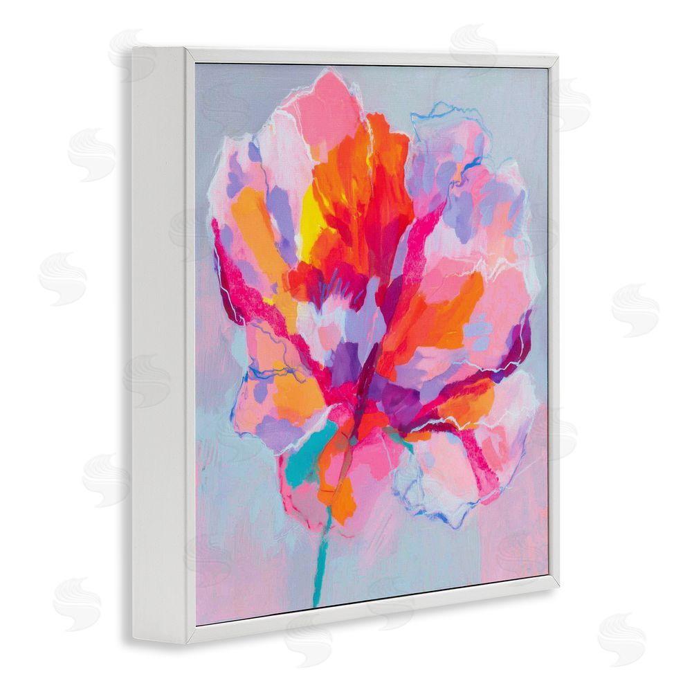 Chromatic Storm Studio The Open Petal Expression White Framed Giclee Wall Art Print