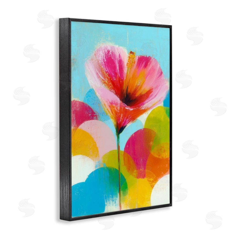 Chromatic Storm Studio Hibiscus In The Sun Black Framed Giclee Wall Art