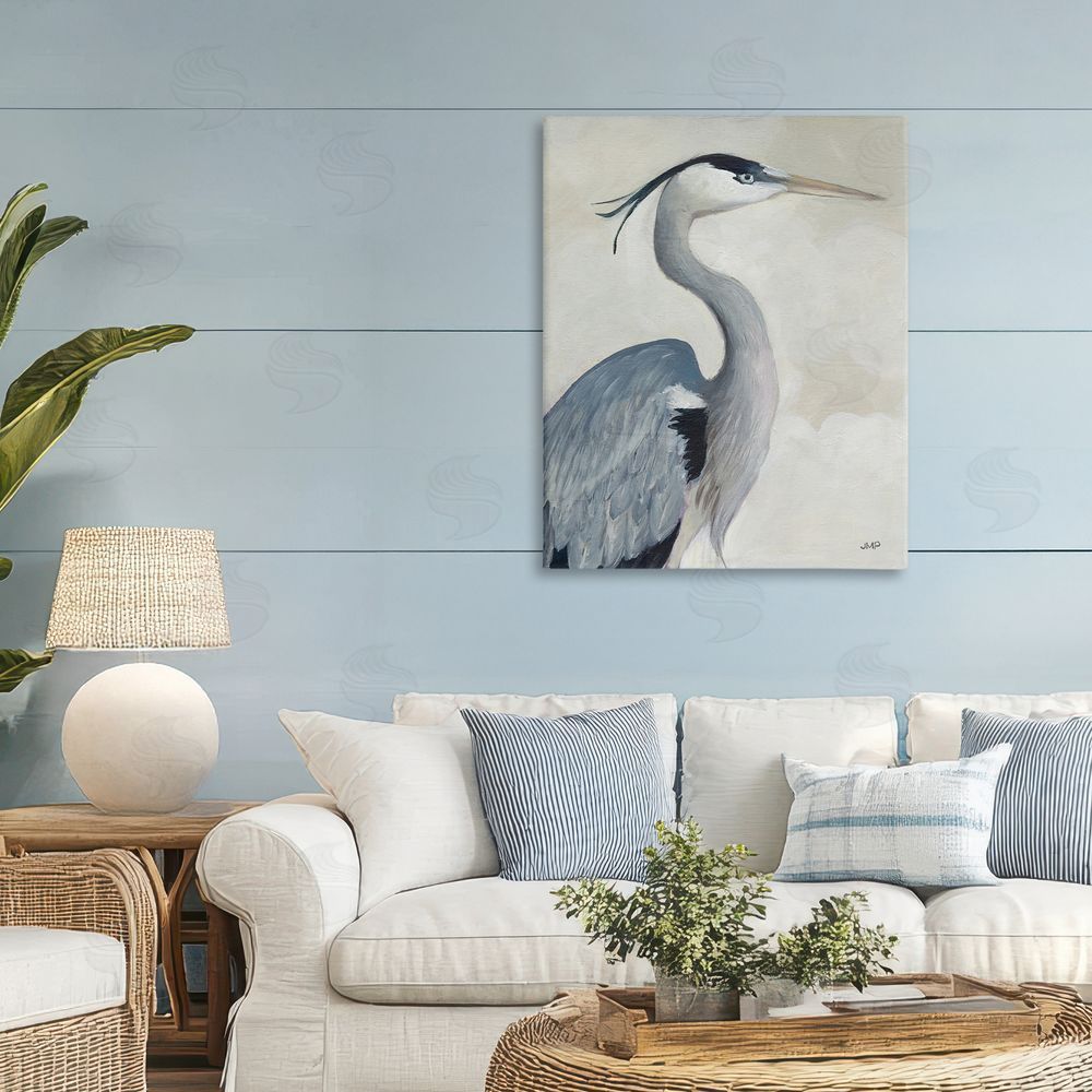 Julia Purinton Coastal Bird Over Neutral Clouds