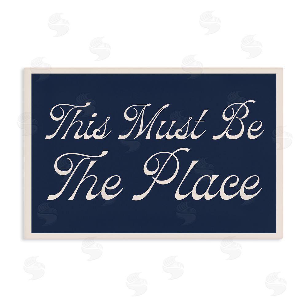 Lil' Rue Blue This Must Be The Place Stretched Canvas Wall Art Print
