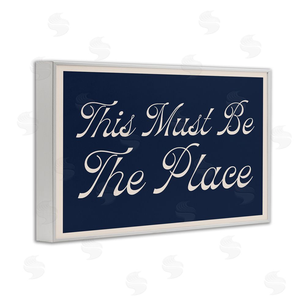Lil' Rue Blue This Must Be The Place White Framed Giclee Wall Art Print
