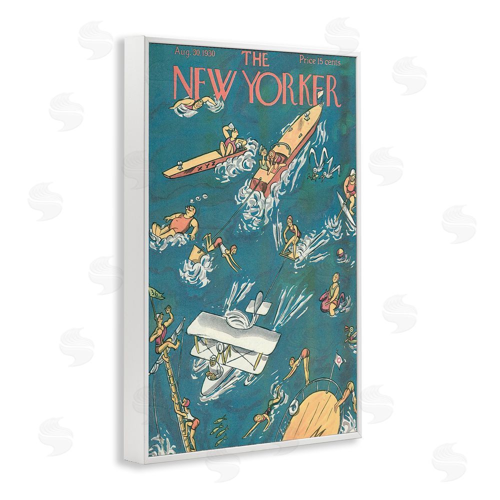 Lil' Rue Boating & Summer Fun White Framed Giclee Wall Art Print