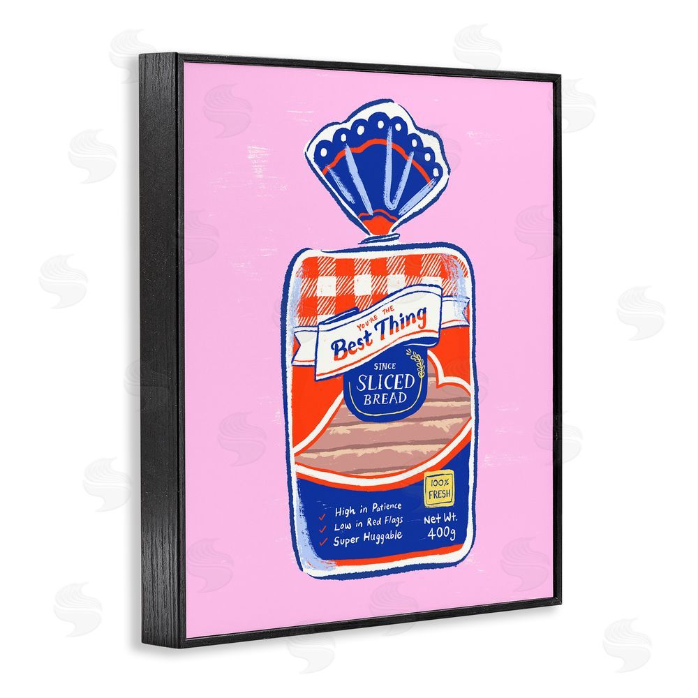 Ethel Fong Best Thing Since Sliced Bread Black Framed Giclee Wall Art Print