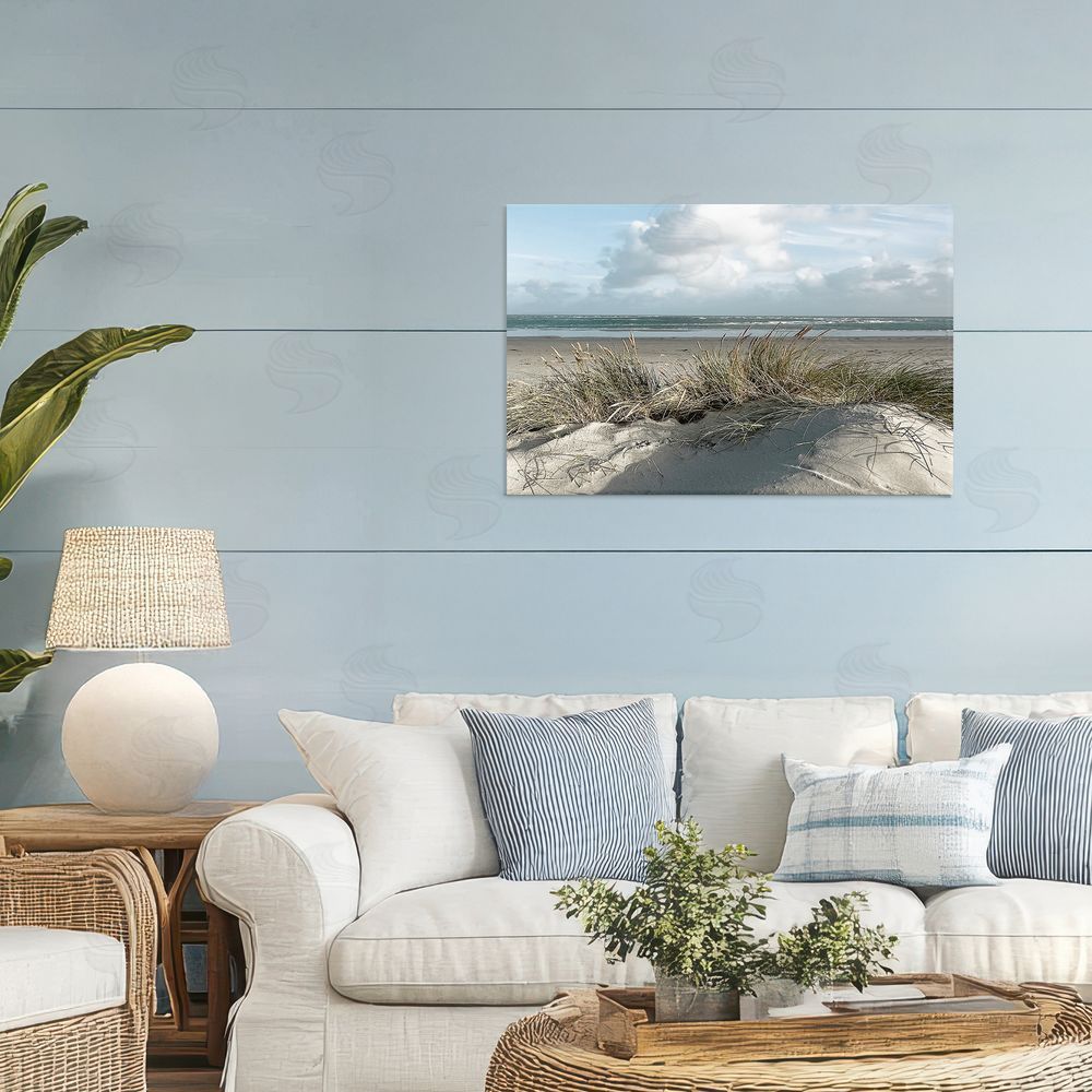 Noah Bay Beachy Sand Dune Heaven Stretched Canvas Wall Art in Room