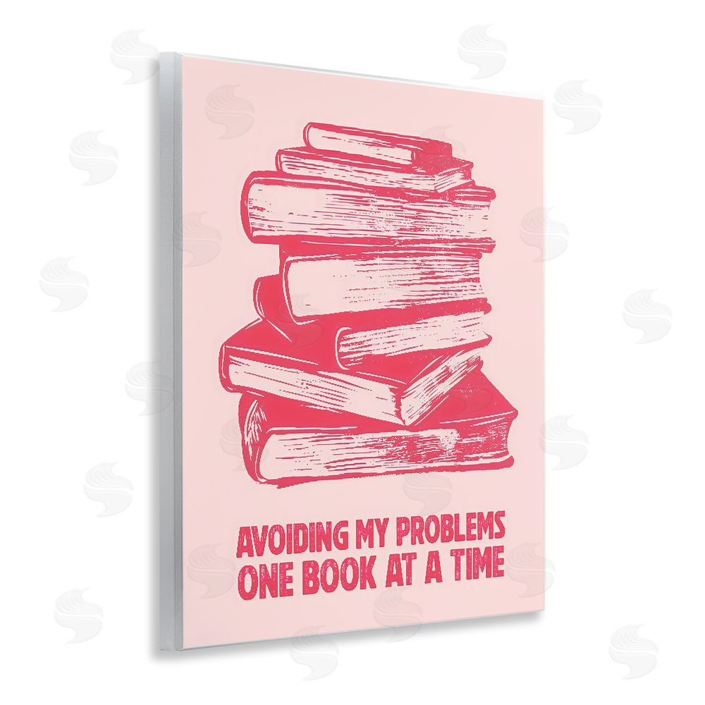LSR Design Studio Avoiding Problems One Book At A Time Wooden Wall Plaque Art Print
