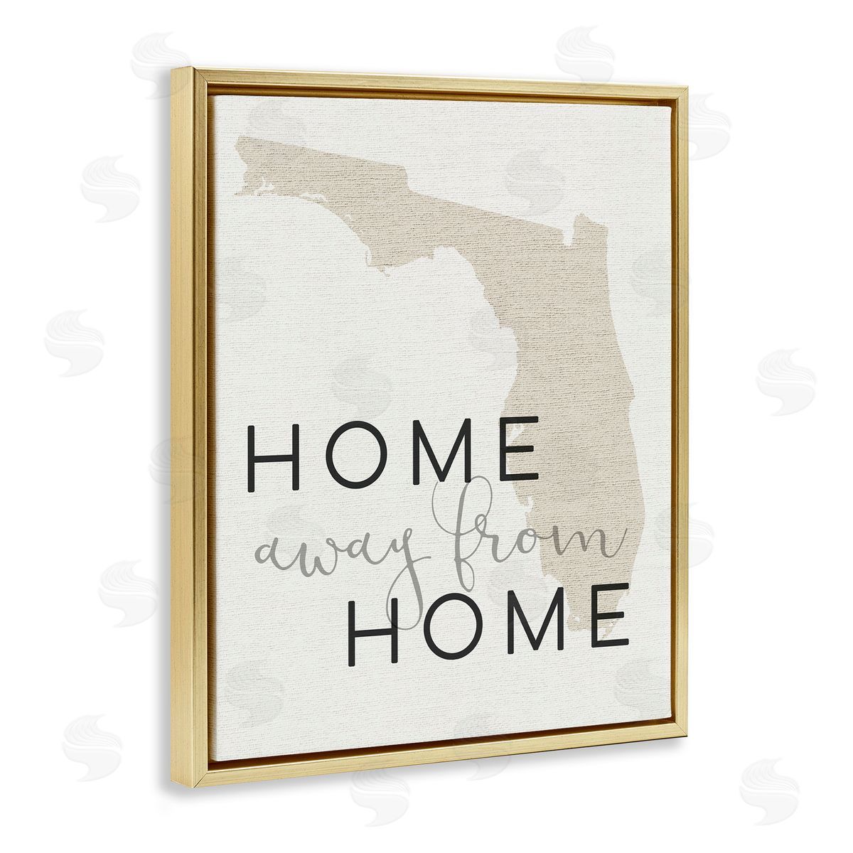 Home Sweet Florida Typography Gold Floating Frame Canvas Wall Art, Home Decor by Stupell Studio