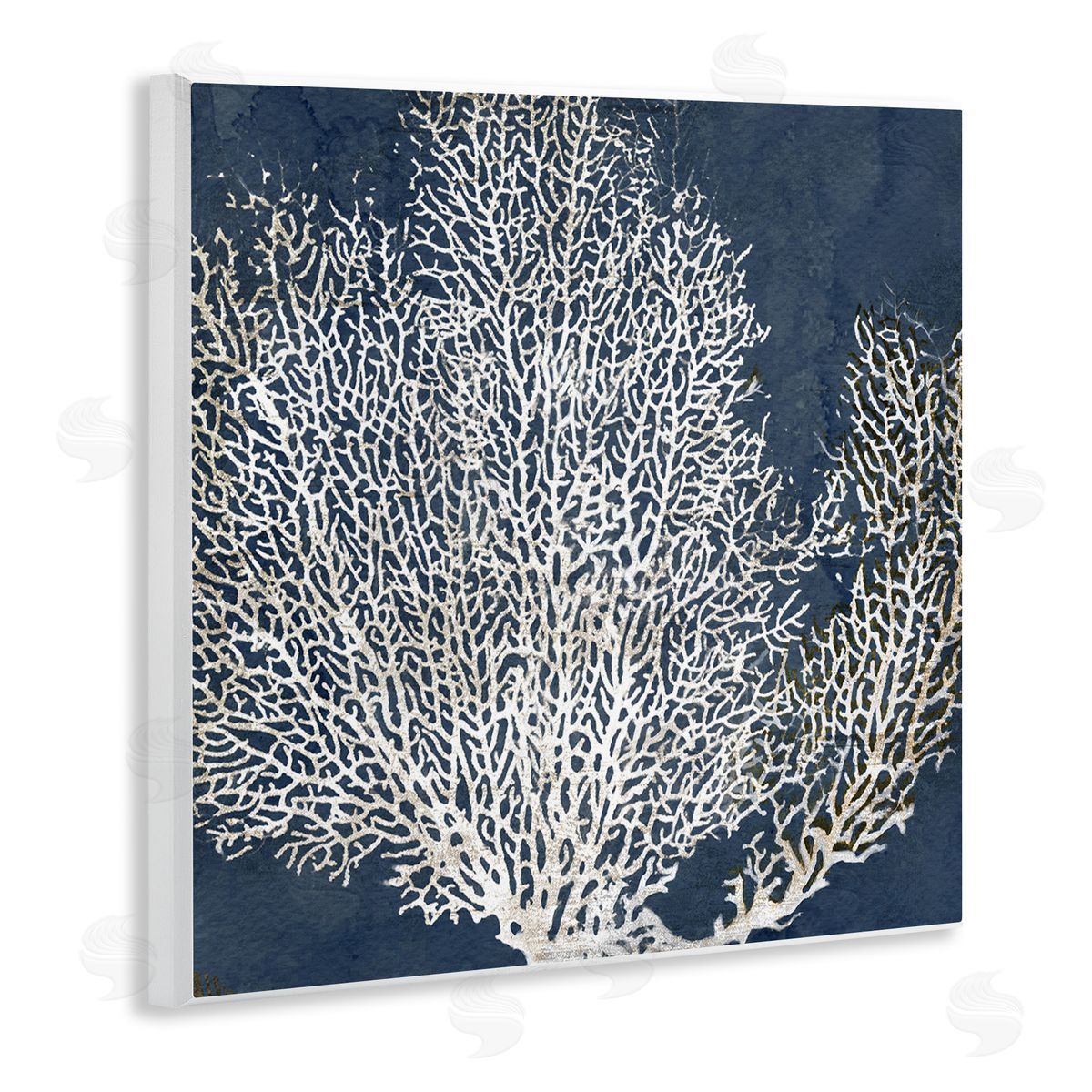 Sea Coral Ocean Life Silhouette Wood Plaque Wall Art, Home Decor by Main Line Studio