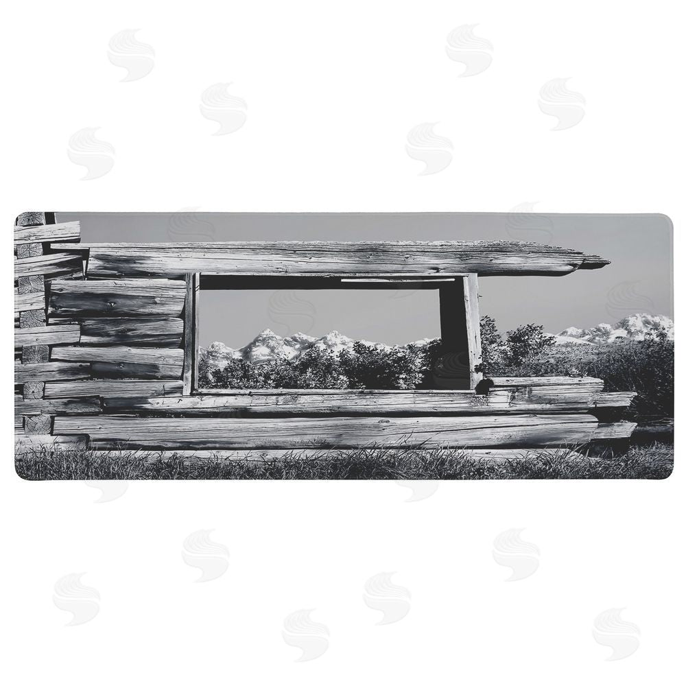Steve Toole Rustic Log Window Landscape