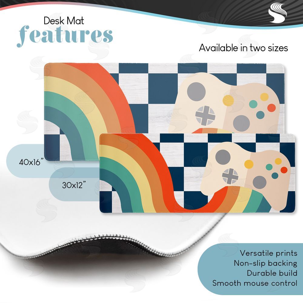 Lil' Rue Rainbow Controller over Checkerboard
