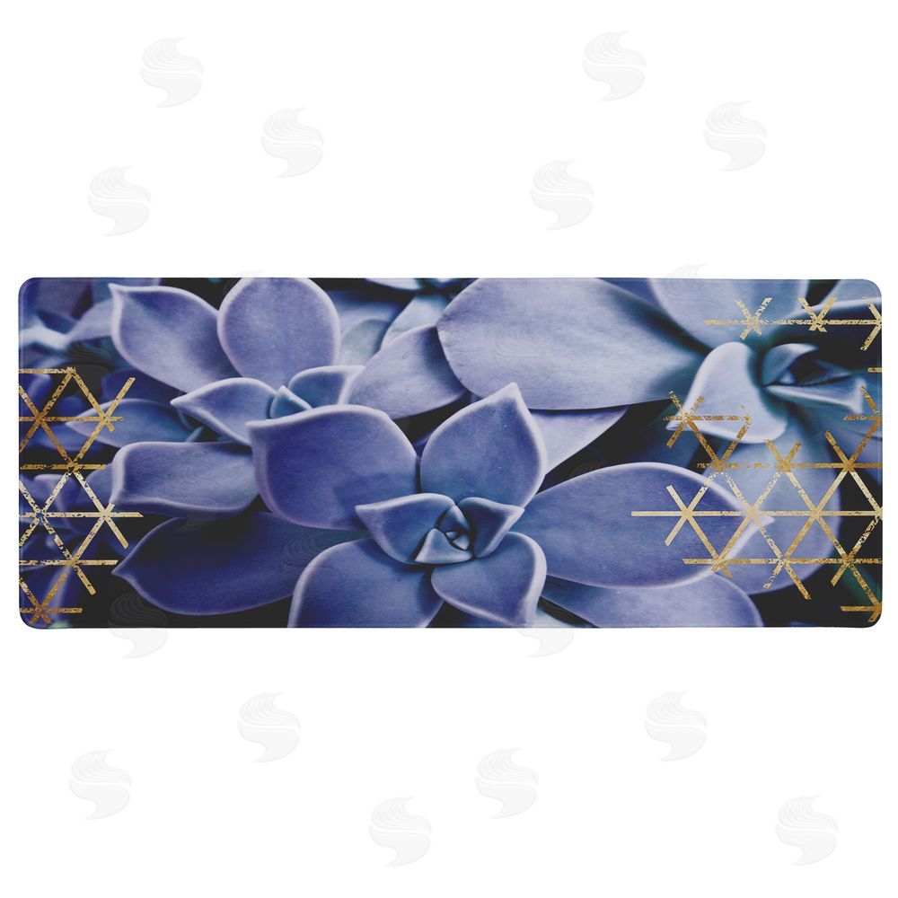Lil' Rue Ombre Blue Succulent With Geometrics