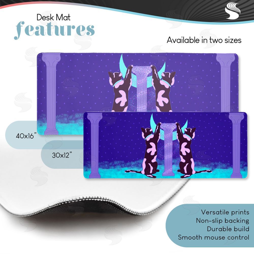 Eclectic Modern Gemini Cats with Columns