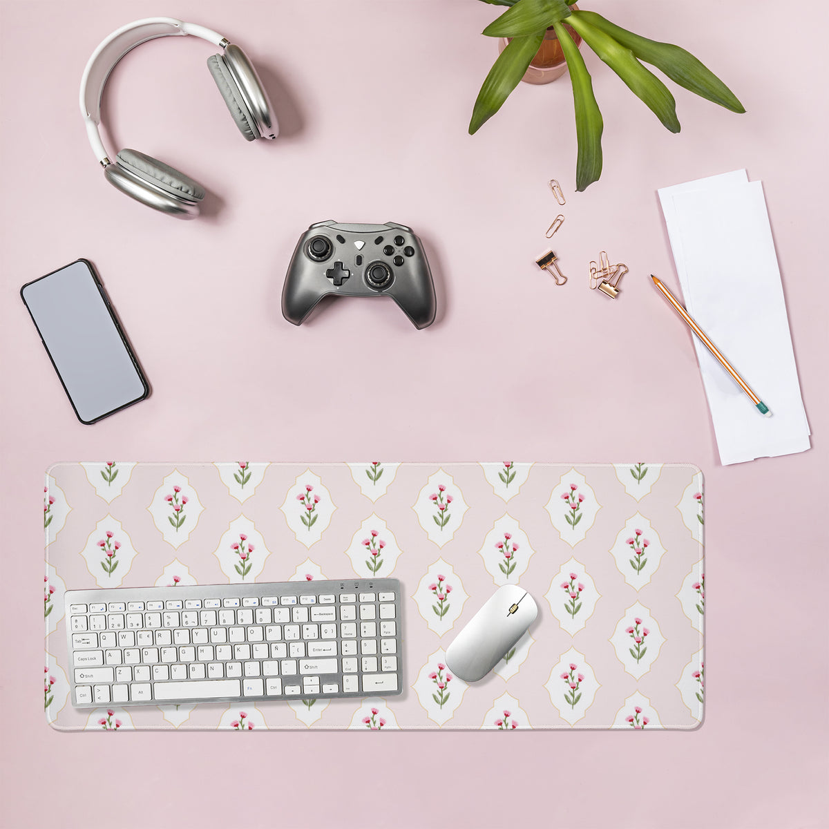 Pooja Dave Delicate Pink Vintage Florals
