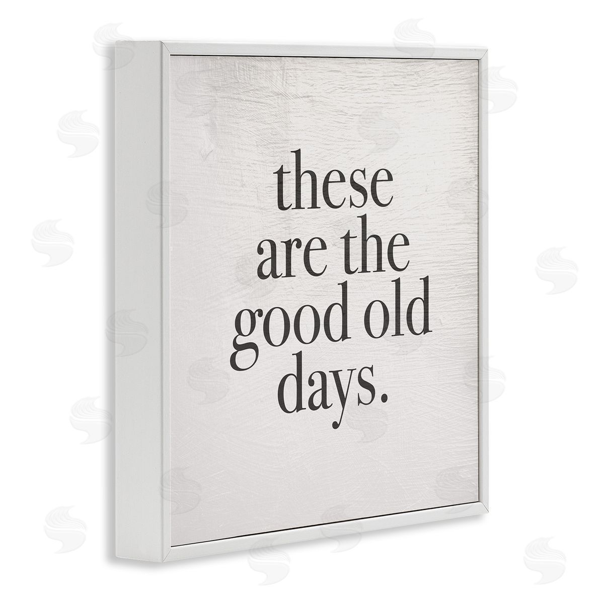 Good Old Days Family Design White Frame Print Wall Art, Home Decor by Stupell Studio