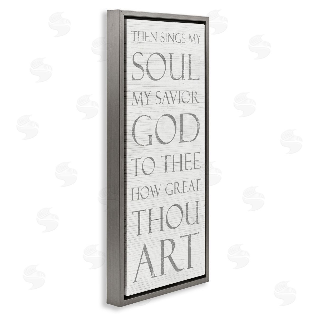Then Sings My Soul Religious Grey Floating Frame Canvas Wall Art, Home Decor by Stupell Studio