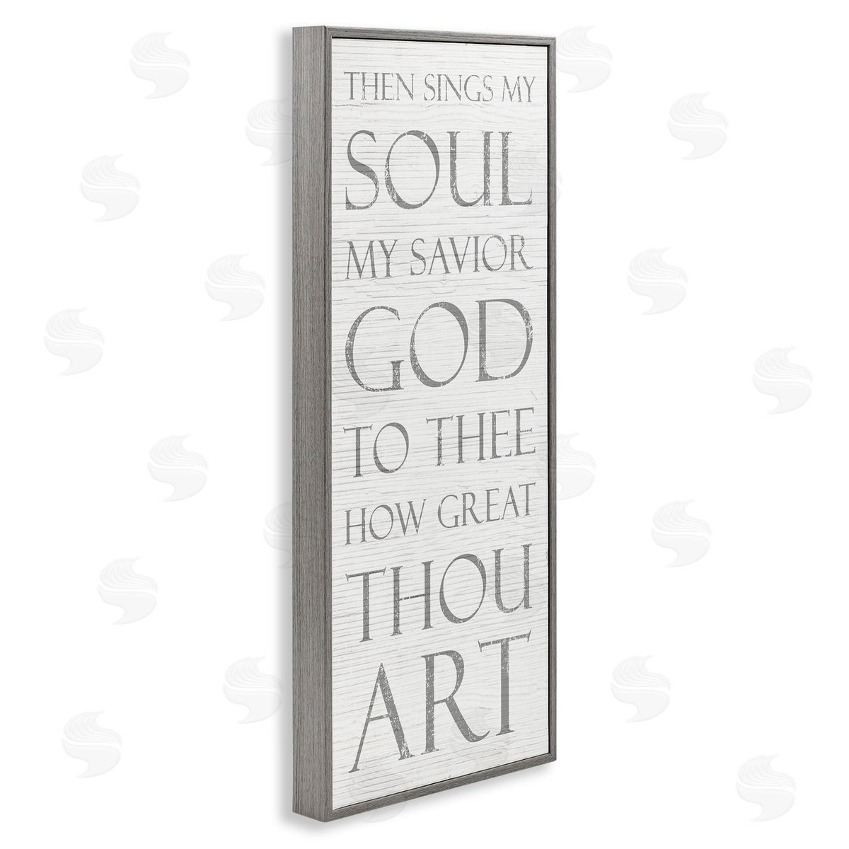 Then Sings My Soul Religious Grey Frame Print Wall Art, Home Decor by Stupell Studio