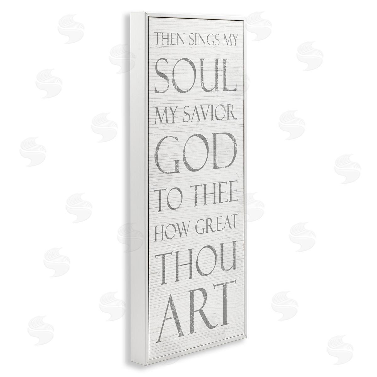 Then Sings My Soul Religious White Frame Print Wall Art, Home Decor by Stupell Studio