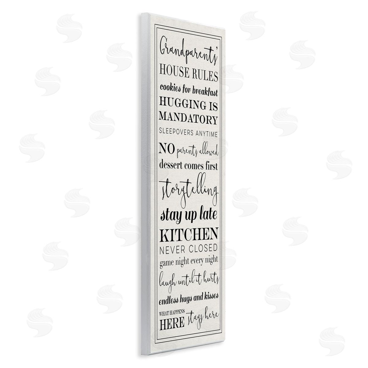 Grandparents House Rules Wood Plaque Wall Art, Home Decor by Stupell Studio