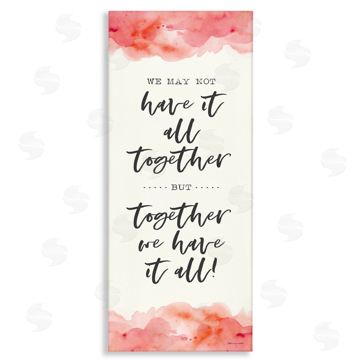 stupell industries Stephanie Workman Marrott | Romantic Phrase with Blush Watercolor