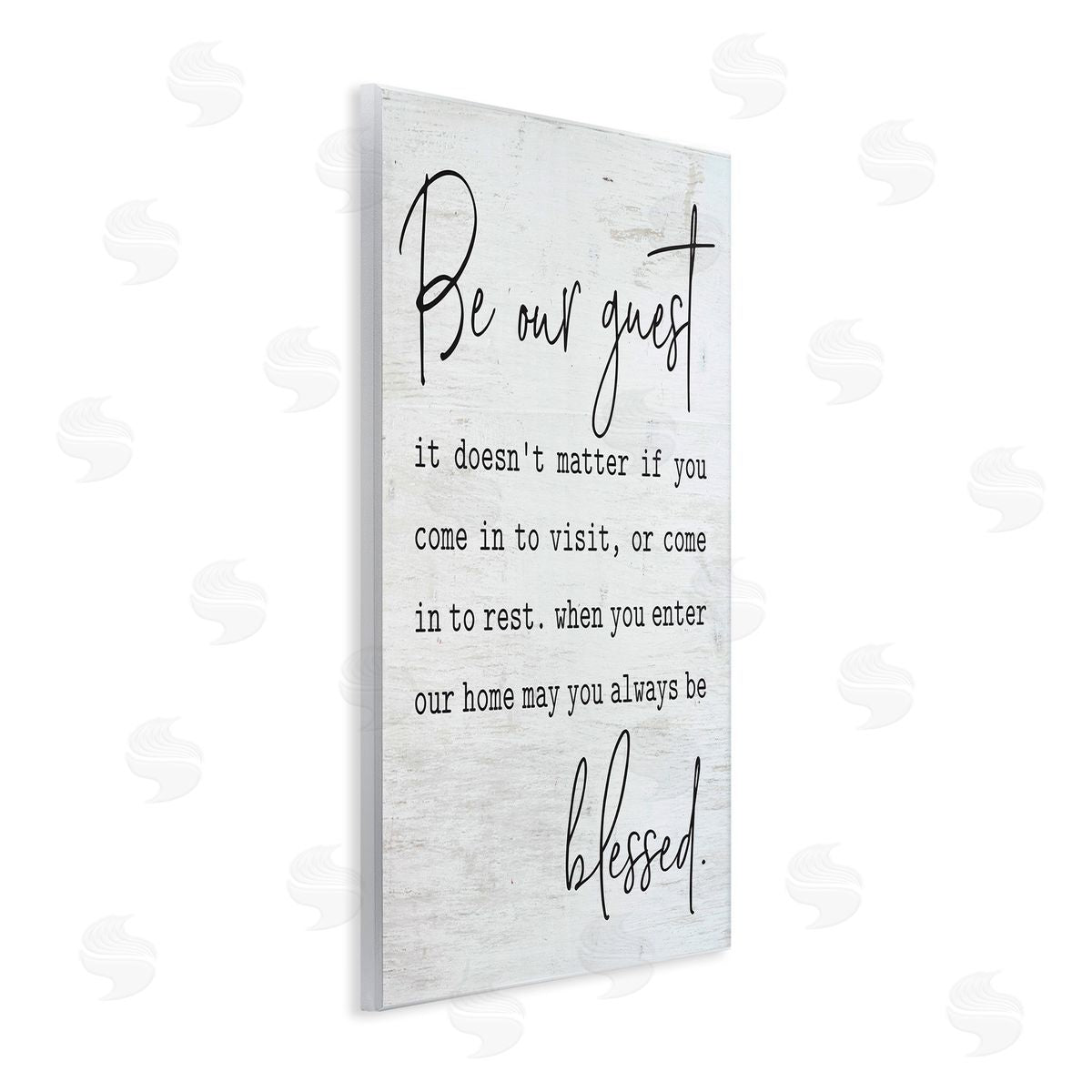 Be Our Guest Family Welcome Wood Plaque Wall Art, Home Decor by Lettered and Lined