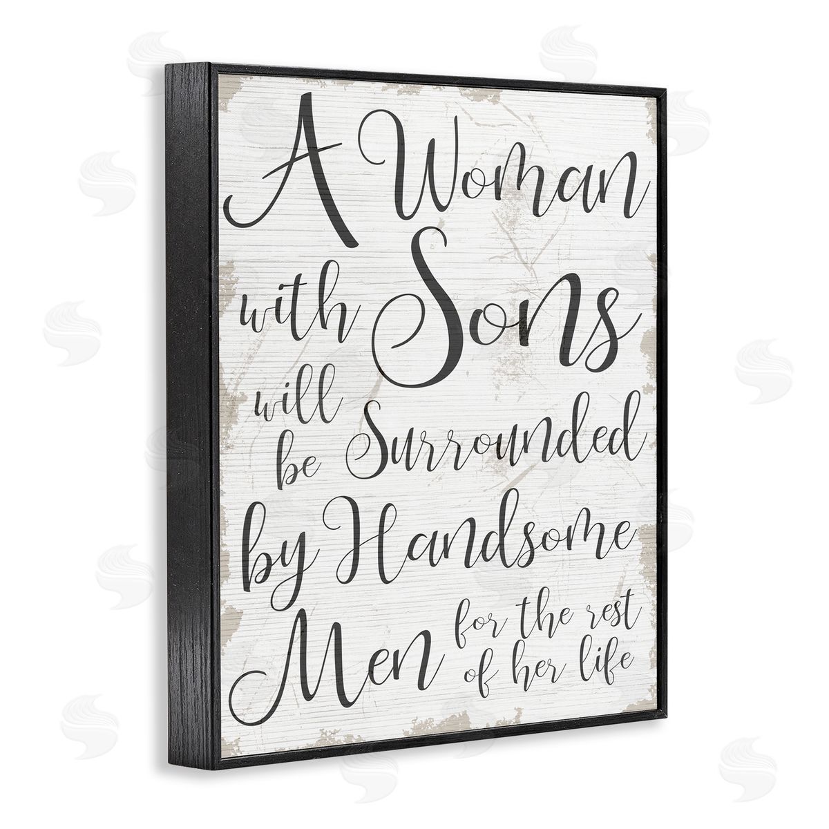 Handsome Sons Family Parenting Black Frame Print Wall Art, Home Decor by Stupell Studio