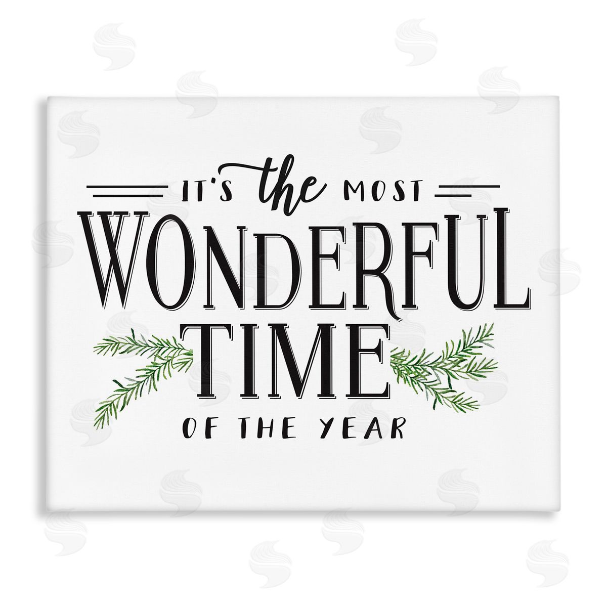 Classic Vintage Christmas Phrase Canvas Wall Art, Home Decor by Lettered and Lined