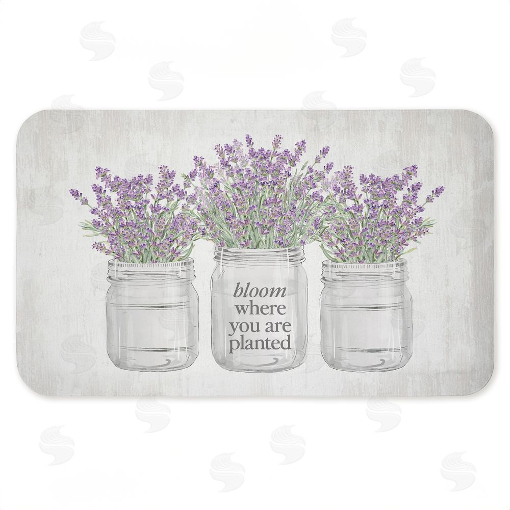 stupell industries Lettered and Lined | Bloom Where You Are Planted Anti-Fatigue Mat