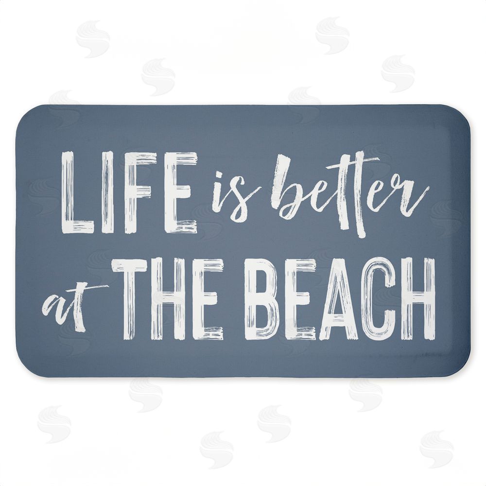 stupell industries Lettered and Lined | Better At Beach Sentiment Anti-Fatigue Mat