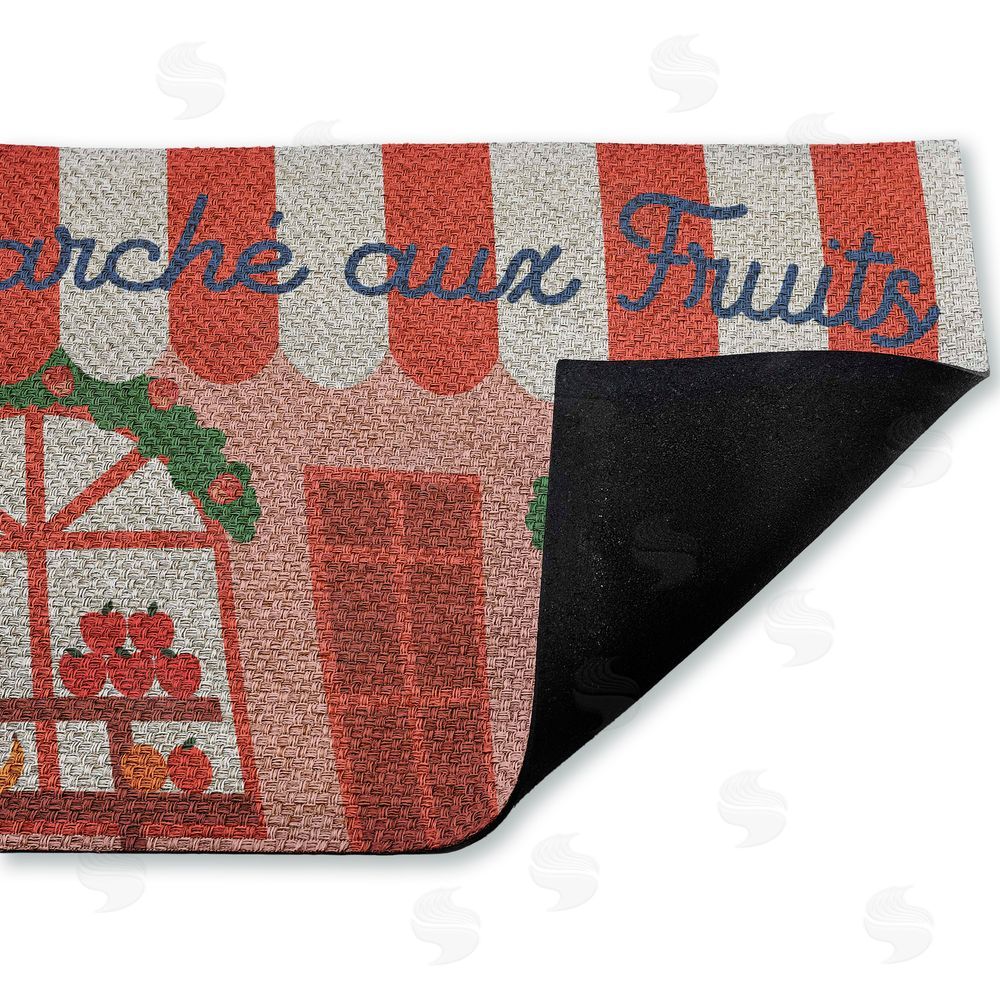 Stupell Studio Fruit Stand Awning Storefront Outdoor Faux Sisal Door Mat