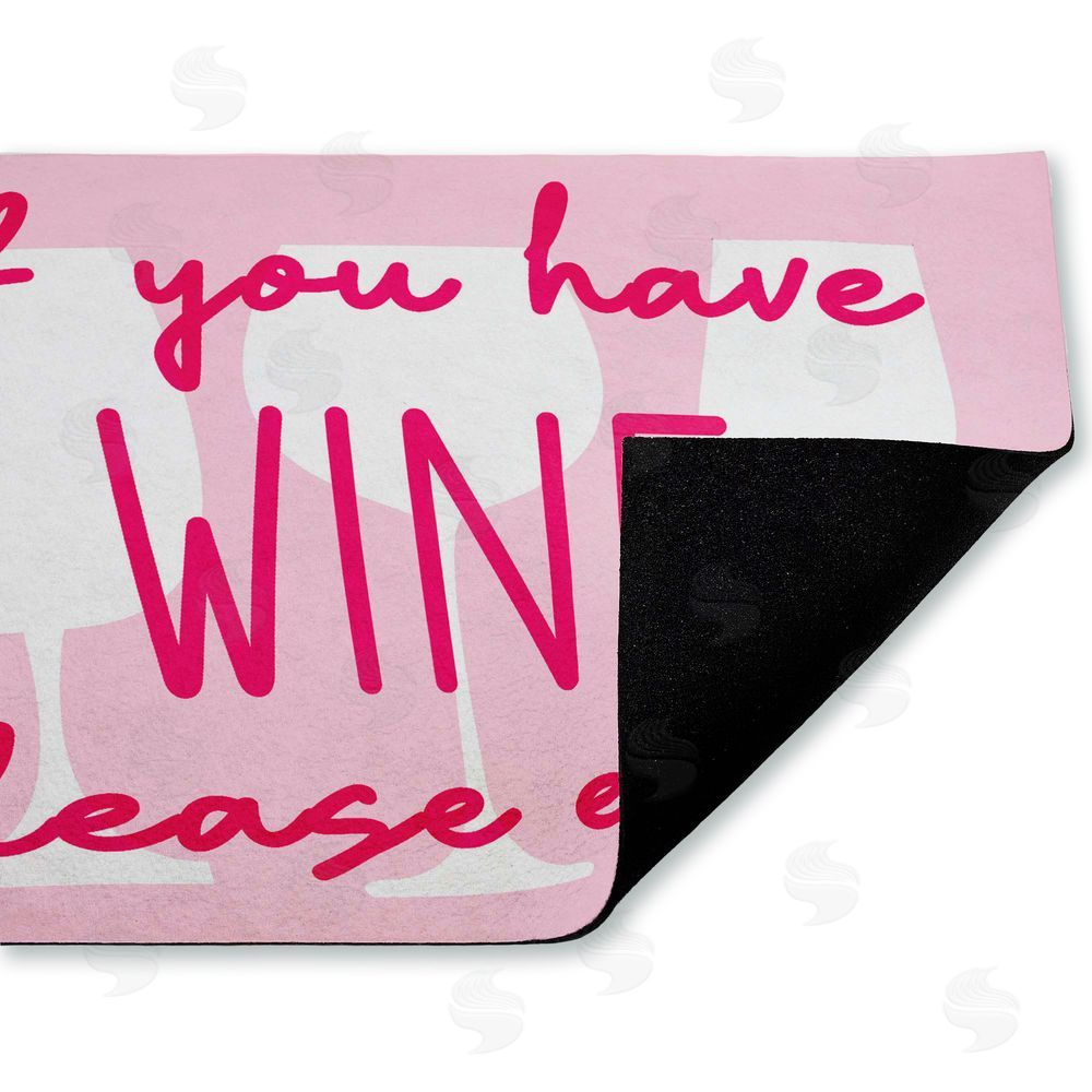 Stupell Studio If You Have Wine Greeting Unwoven Outdoor Door Mat