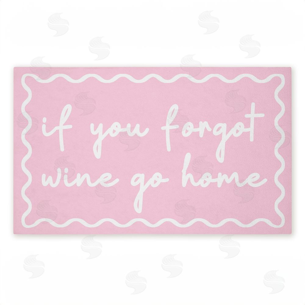 Stupell Studio If You Forgot Wine Pink Unwoven Outdoor Door Mat