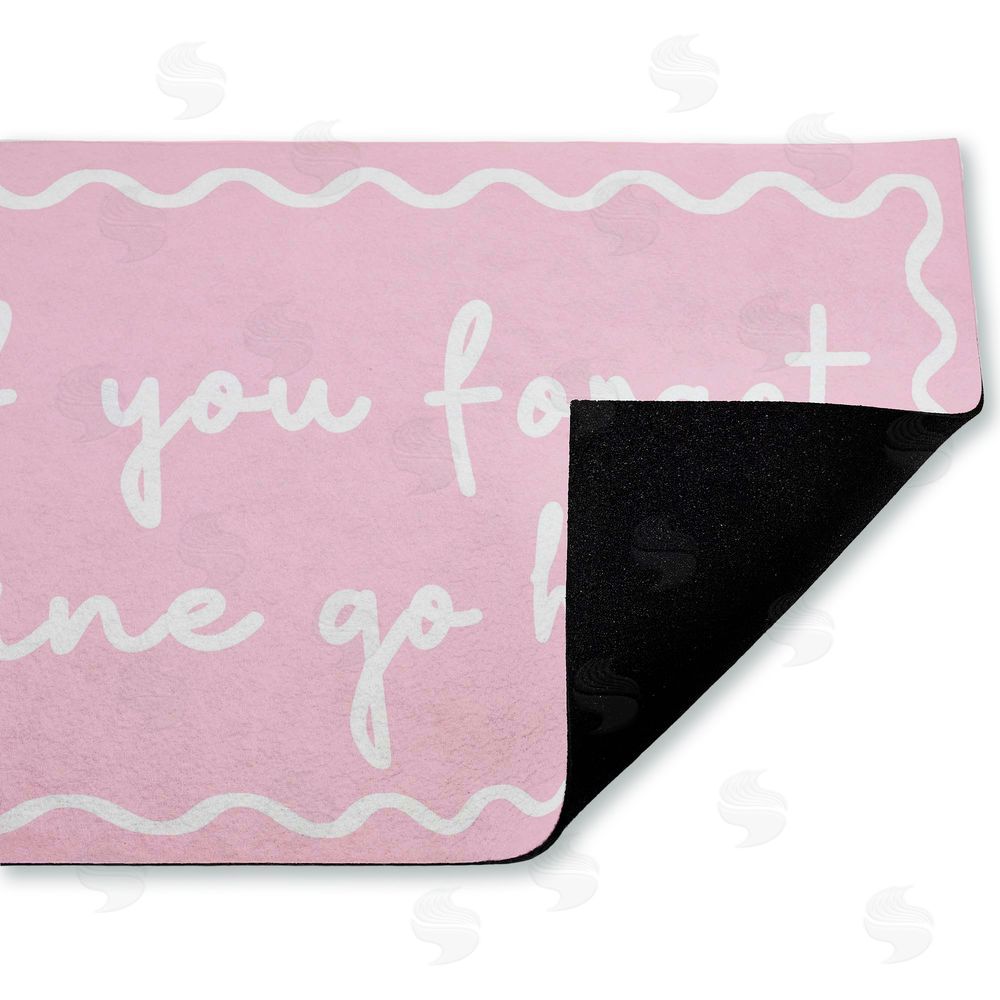 Stupell Studio If You Forgot Wine Pink Unwoven Outdoor Door Mat