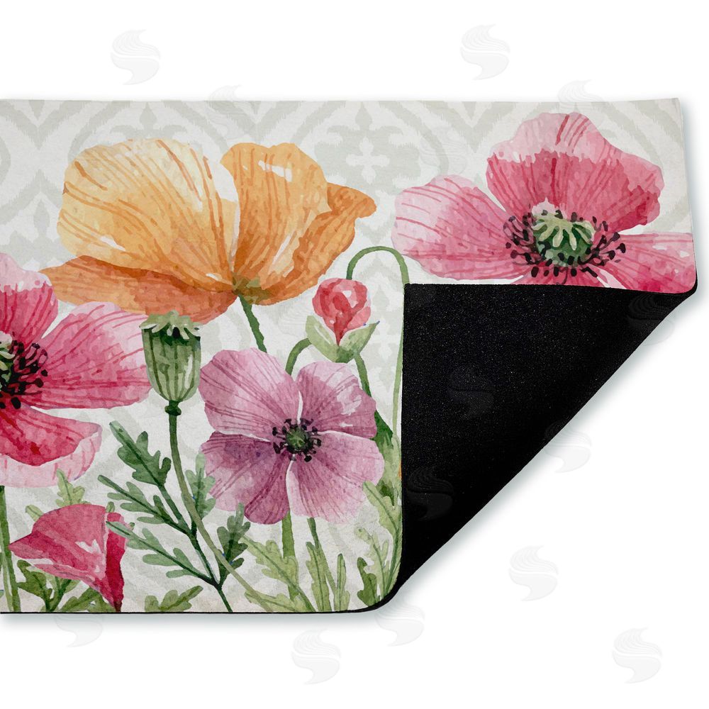 Kim Allen Poppy Place on Geometric Unwoven Outdoor Door Mat