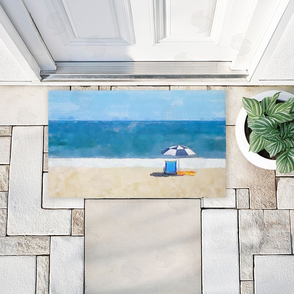 Jeff Pica Sunny Beach Day Seat Unwoven Outdoor Door Mat