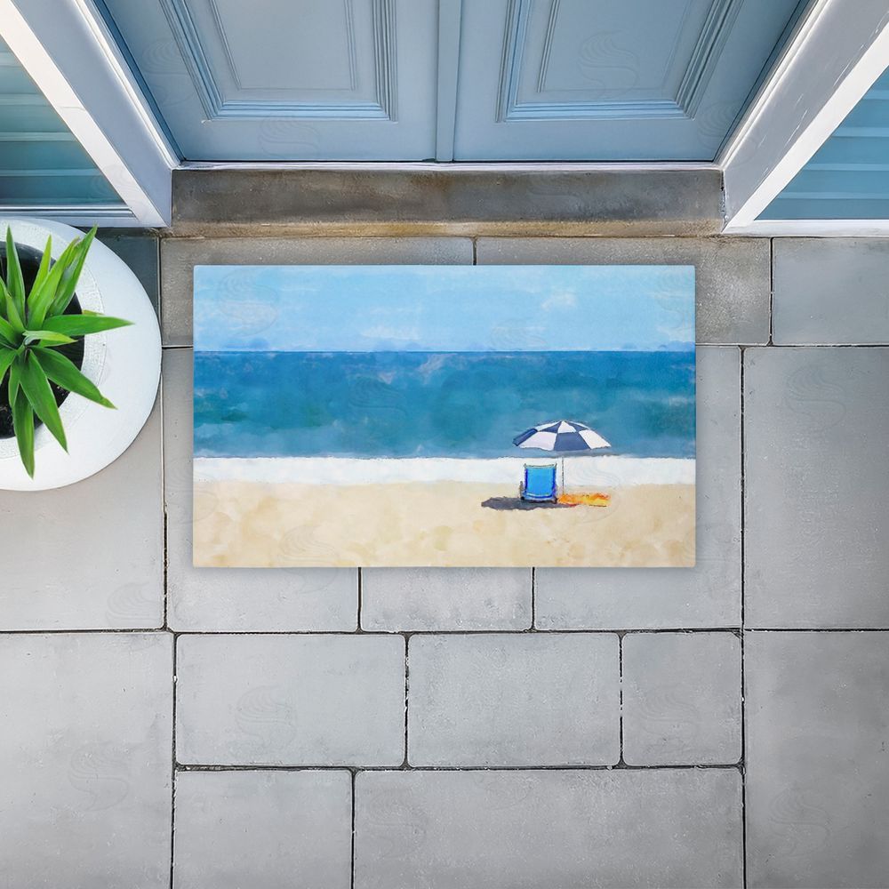 Jeff Pica Sunny Beach Day Seat Unwoven Outdoor Door Mat