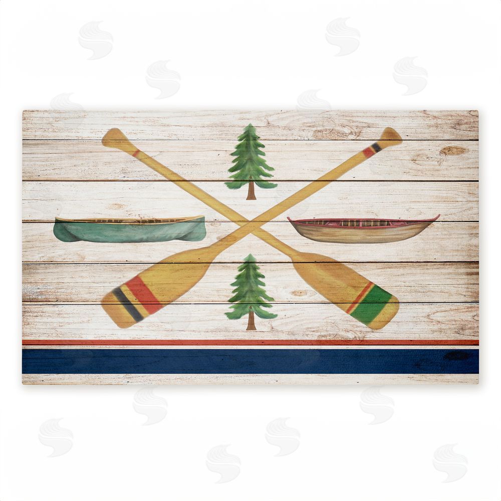 Kim Allen Exploring Rustic Canoe Paddles Unwoven Outdoor Door Mat
