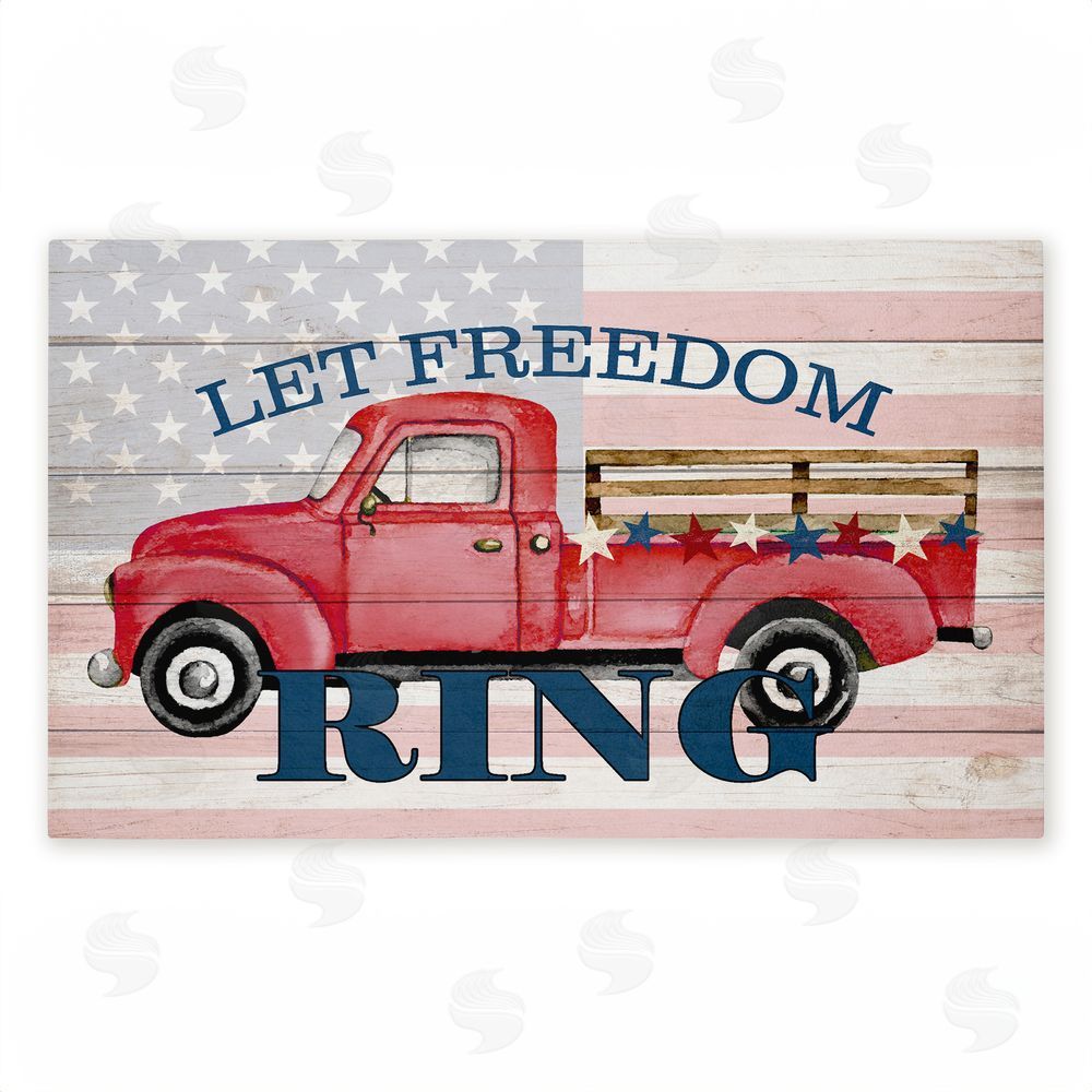 Kim Allen Let Freedom Ring Truck Unwoven Outdoor Door Mat