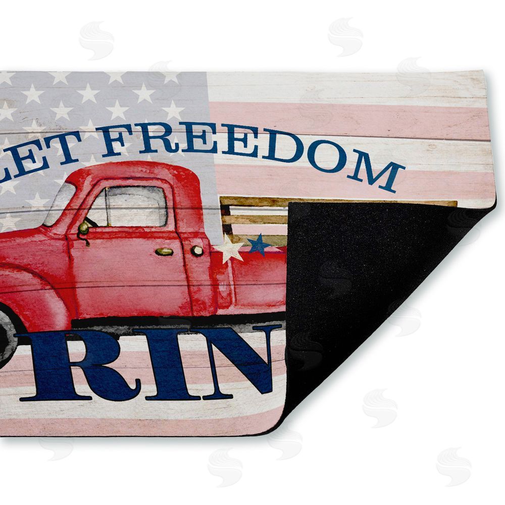Kim Allen Let Freedom Ring Truck Unwoven Outdoor Door Mat