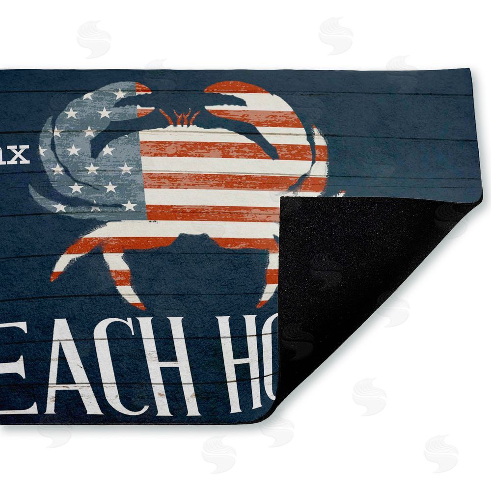 Kim Allen Relax Unwind Patriotic Beach House Unwoven Outdoor Door Mat