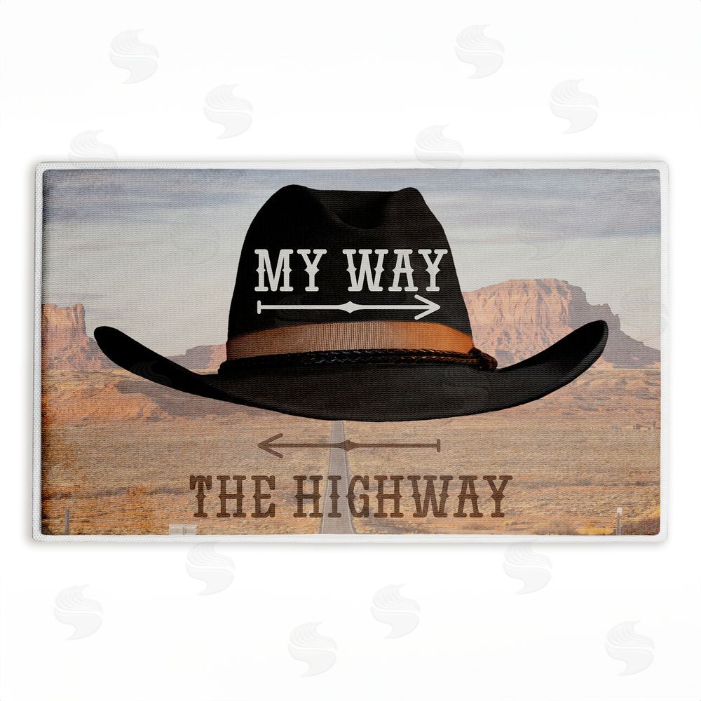 Marcus Prime My Way Highway Cowboy Plush Bathroom Floor Mat