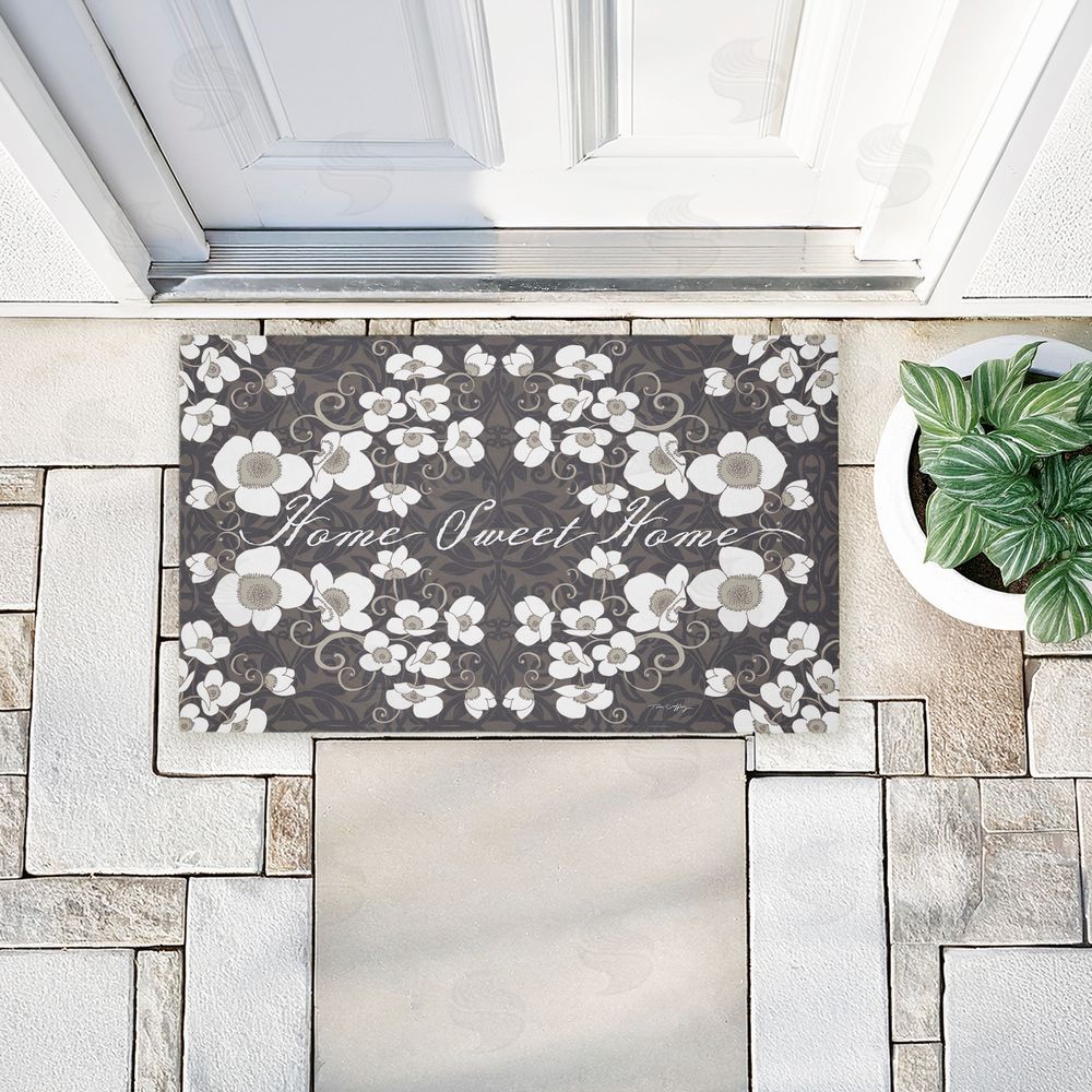 Tim Coffey Sweet Home Apple Blossoms Entry Unwoven Outdoor Door Mat