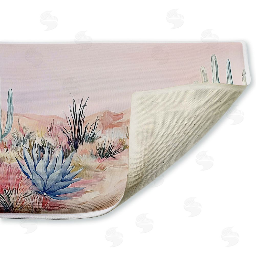 Ramona Murdock Desert Wonderland Cacti Plush Bathroom Floor Mat
