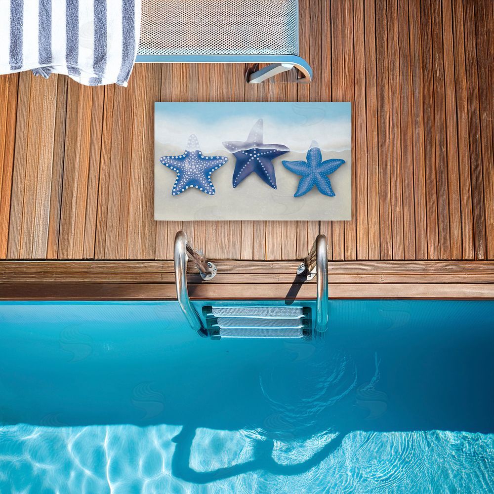 Darlene Seale By The Shore Starfish Unwoven Outdoor Door Mat