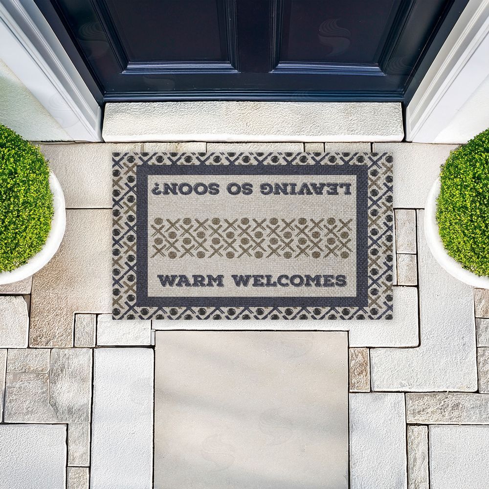 Arrolynn Weiderhold Patterned Dual Message Entry Outdoor Faux Sisal Door Mat