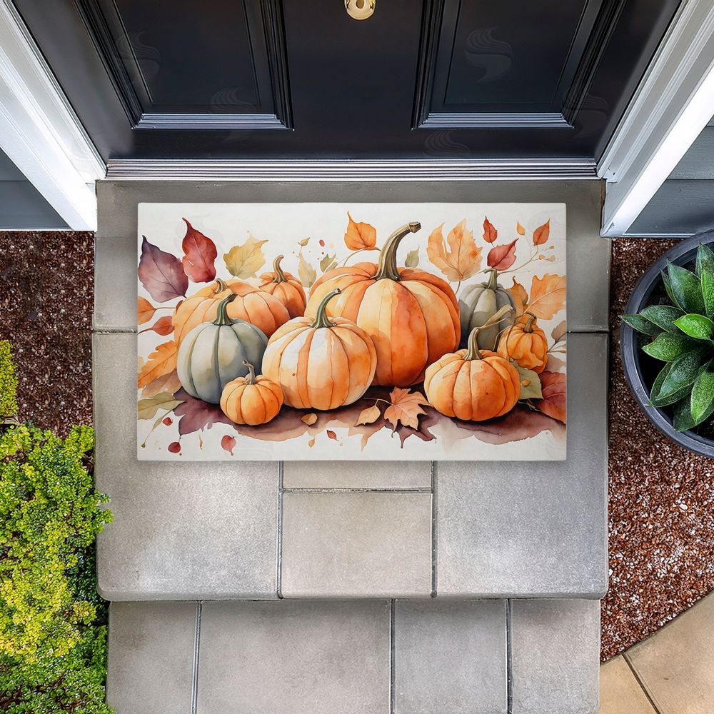 Creative Studio Autumn Pumpkin Harvest Bundle Unwoven Outdoor Door Mat